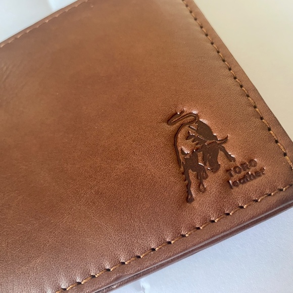 MEN BROWN BIFOLD LEATHER WALLET - Picture 2 of 7